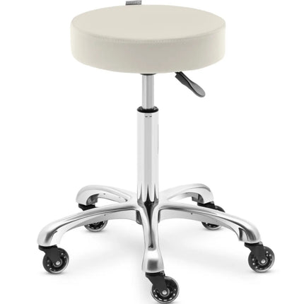 Physa Cosmetic stool stool on wheels up to 150 kg WORCESTER - beige