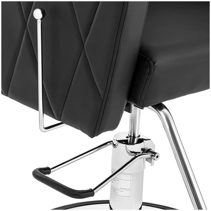 Physa Physa DUDLEY cosmetic barber chair with footrest - black and silver – image 4