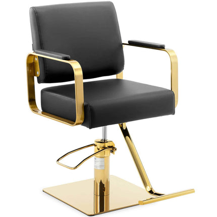 Physa Physa OTLEY cosmetic barber chair with footrest - black with gold – image 2