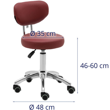 Physa Beauty chair with wheel support 46-60 cm ASCONA - Bord - Bord – image 6