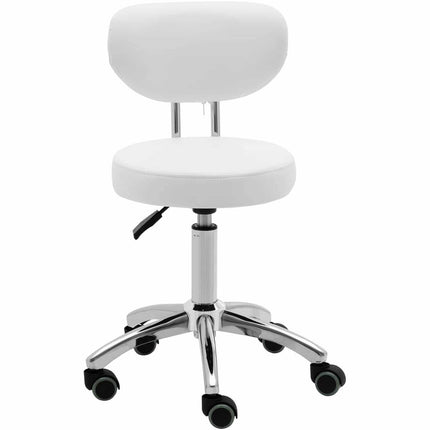 Physa Wheelchair stool hoker cosmetic with wheel support up to 150 kg ASCONA white – image 5