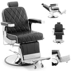 Barber hairdressing chair for tattoo adjustable Physa FOXLEY - black