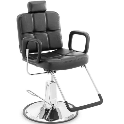 Physa Barber hairdressing chair with headrest and footrest of Phys KESWICK - black – image 2