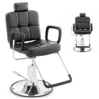 Physa Barber hairdressing chair with headrest and footrest of Phys KESWICK - black