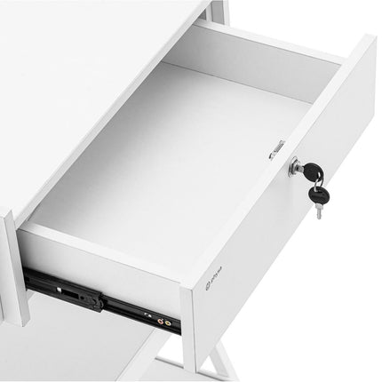 Physa Cart assistant cosmetic hairdresser 1 drawer 3 shelves 55 x 39 x 90 cm - white – image 4
