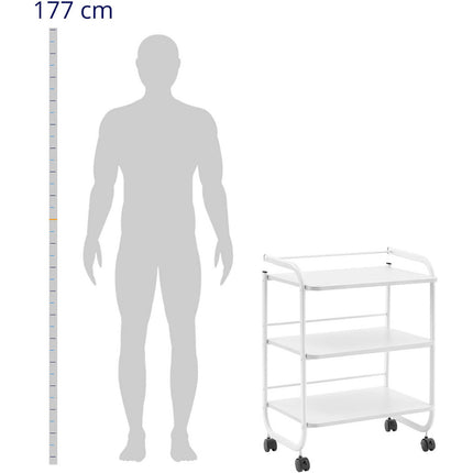 Physa Cart helper cosmetic 3 shelves 60 x 43 x 83 cm - white – image 3