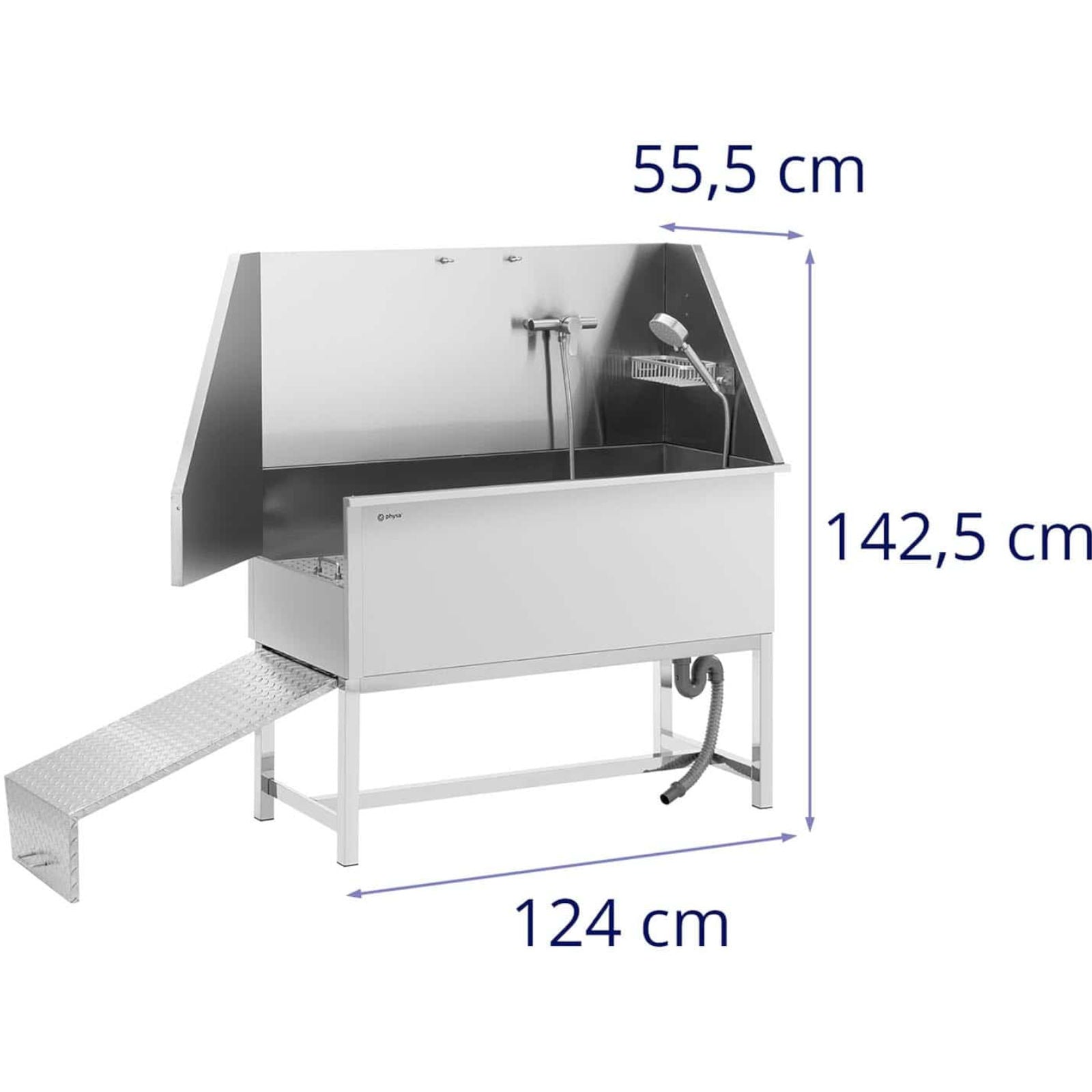 Physa Grooming bathtub for washing dogs and animals with a ramp 122 x 56 x 142 cm – image 7