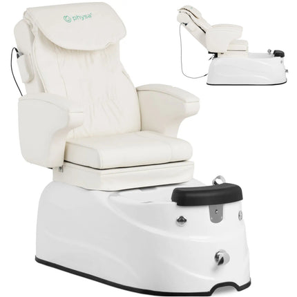 Physa Podiatry pedicure chair with massage and electric shower tray 105 W - white