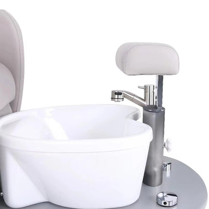 Physa Electric pedicure chair with footrest and shower tray HAVANA - gray – image 3