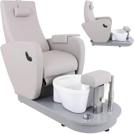 Physa Electric pedicure chair with footrest and shower tray HAVANA - gray