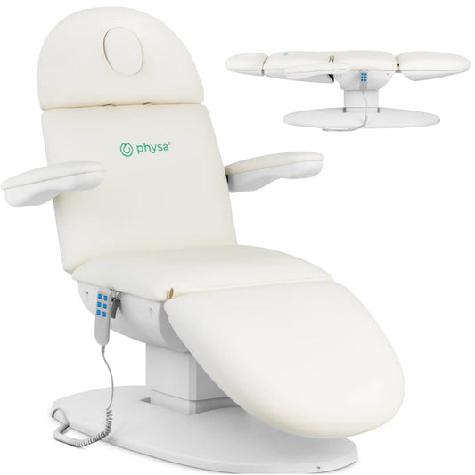 Physa TERAMO cosmetic chair for tattoo massage SPA 150 kg - white