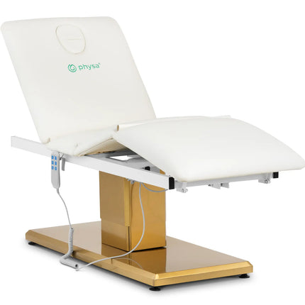 Physa VITERBO cosmetic chair for SPA tattoo massage 150 kg - white and gold – image 2