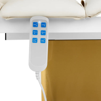 Physa VITERBO cosmetic chair for SPA tattoo massage 150 kg - white and gold – image 3