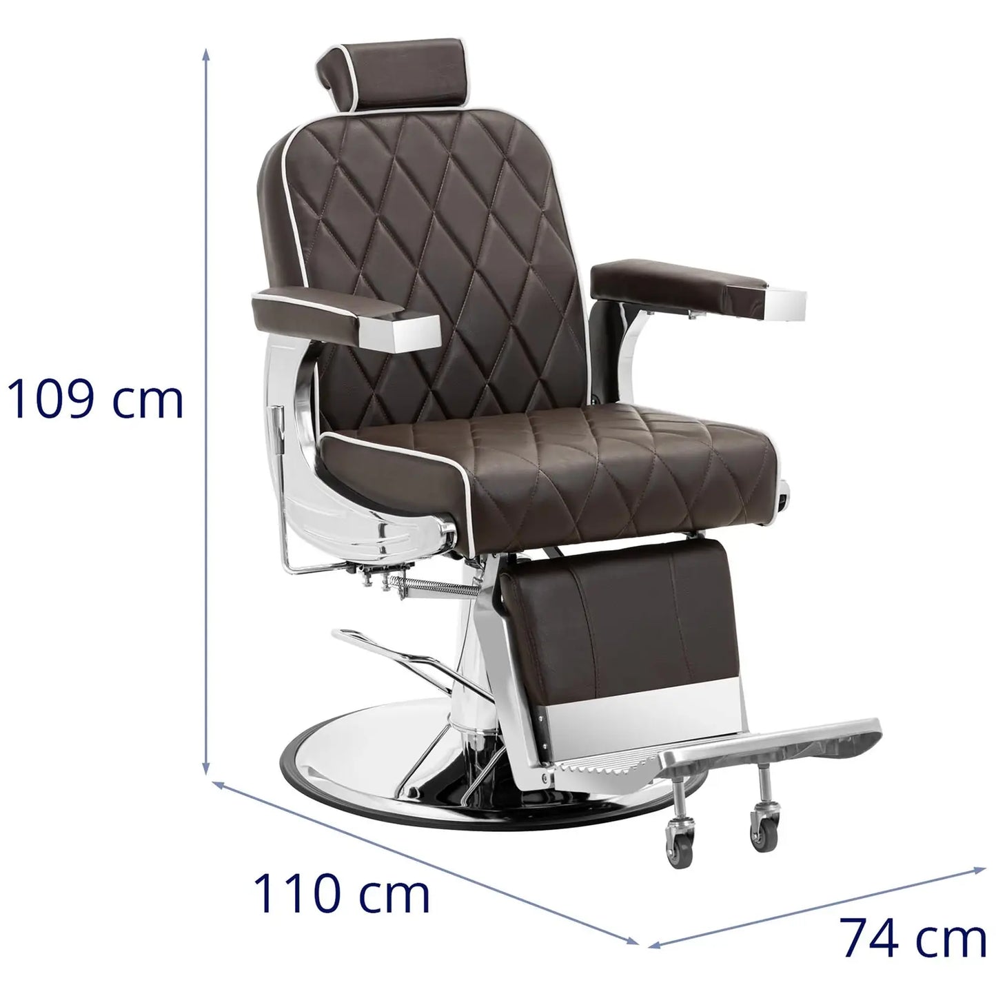 Physa Adjustable Physa FOXLEY hairdressing and barber chair for tattooing - brown – image 6