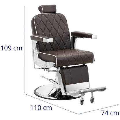 Physa Adjustable Physa FOXLEY hairdressing and barber chair for tattooing - brown – image 6