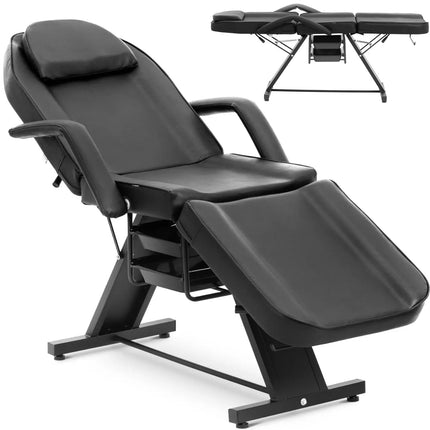 Physa IMOLA cosmetic chair for tattoo massage treatments 200 kg - black