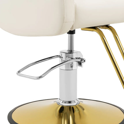 Physa Barber hairdressing chair with footrest BARTON - cream – image 3