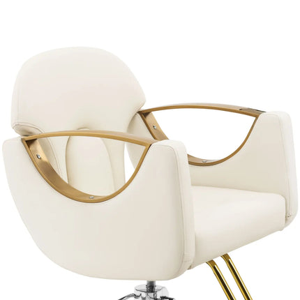 Physa Barber hairdressing chair with footrest BARTON - cream – image 4