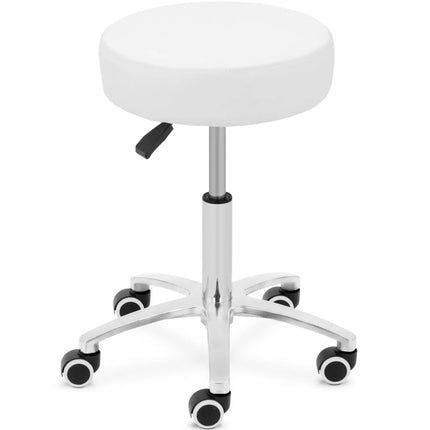 Physa Cosmetic stool on wheels up to 120 kg COMO - white – image 2