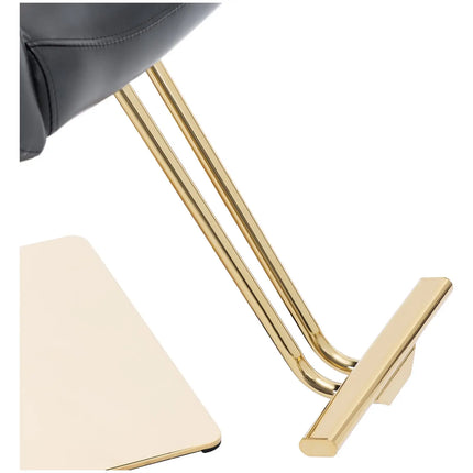 Physa Physa PENRYN cosmetic barber chair with footrest - black and gold – image 5
