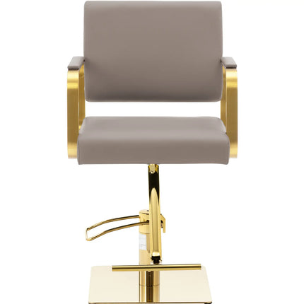 Physa Physa OTLEY cosmetic barber chair with footrest - beige - gold – image 7