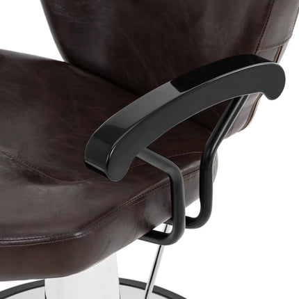 Physa Physa ILFORD barber hairdressing chair with headrest and footrest - brown – image 4