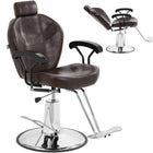 Physa Physa ILFORD barber hairdressing chair with headrest and footrest - brown