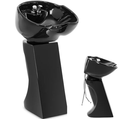 Physa Free-standing tilting hairdressing washer, 35 - 40 degrees - black