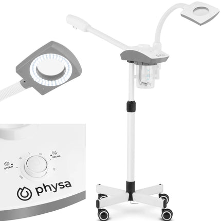 Physa Cosmetic facial steamer with aromatherapy function and 750 W lamp