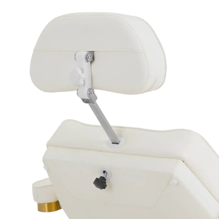 Physa SPA beauty chair, heated, 3 engines, 200 kg VARESE - white and gold – image 4