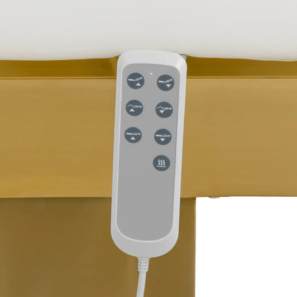 Physa APRILIA heated cosmetic chair for tattoo massage - white and gold – image 3