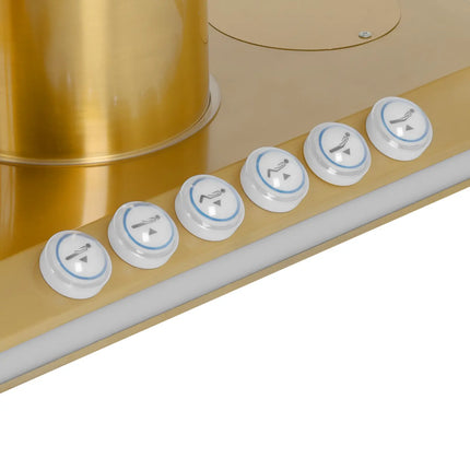 Physa Heated SPA beauty chair with 3 motors 200 kg SAVONA - white and gold – image 5