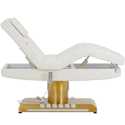 Physa Heated SPA beauty chair with 3 motors 200 kg SAVONA - white and gold – image 7