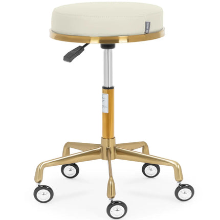 Physa Physa CASORIA swivel beauty stool on wheels - beige and gold – image 2