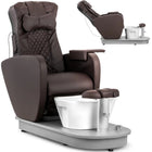 Physa Podological cosmetic chair for pedicure with electric shower tray BOGOTA - brown