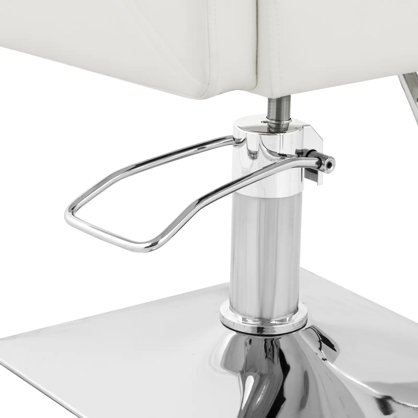Physa Barber hairdressing chair with footrest CARLISLE - silver white – image 3