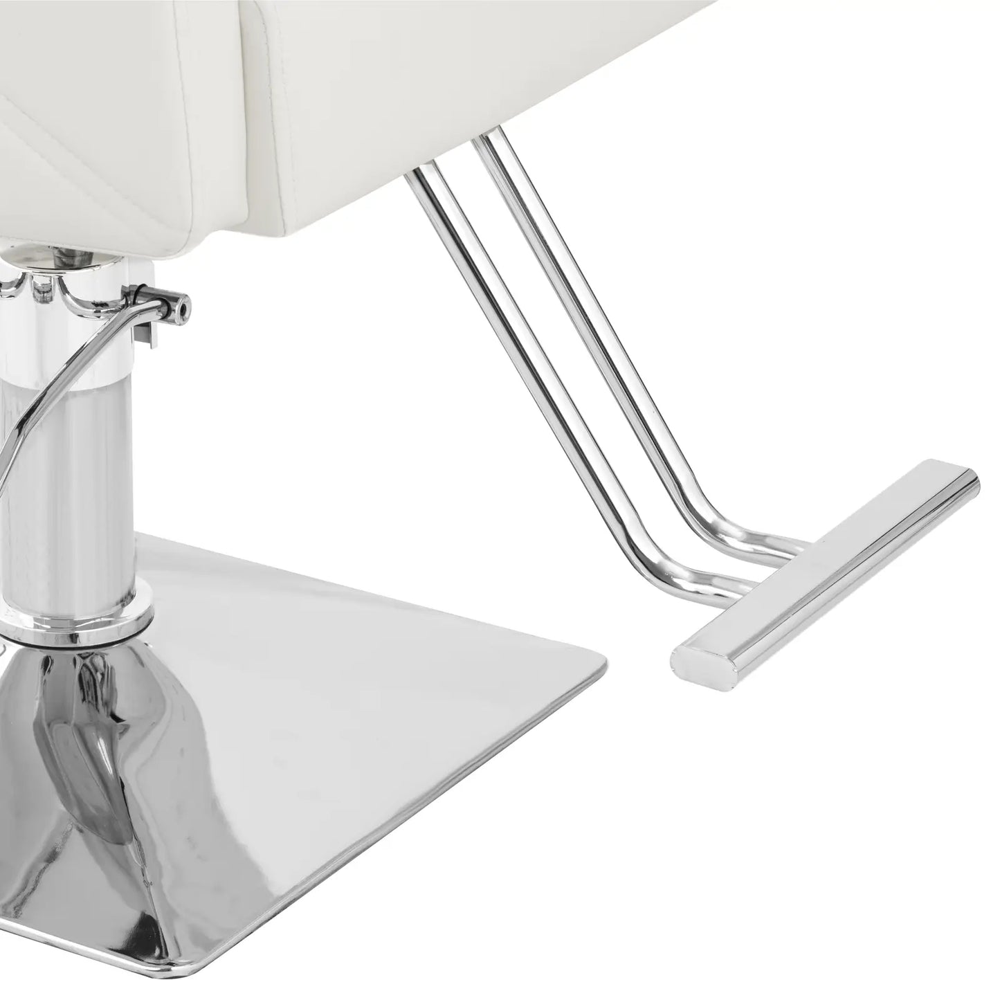 Physa Barber hairdressing chair with footrest CARLISLE - silver white – image 5