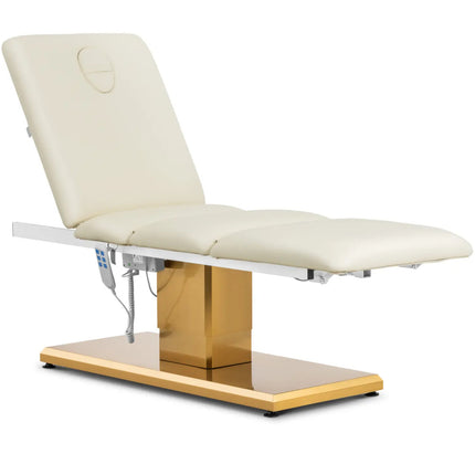 Physa VITERBO cosmetic chair for SPA tattoo massage 150 kg - creamy gold – image 2