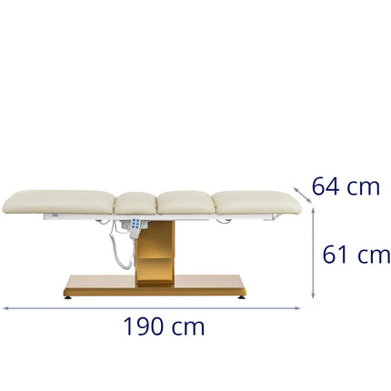Physa VITERBO cosmetic chair for SPA tattoo massage 150 kg - creamy gold – image 6