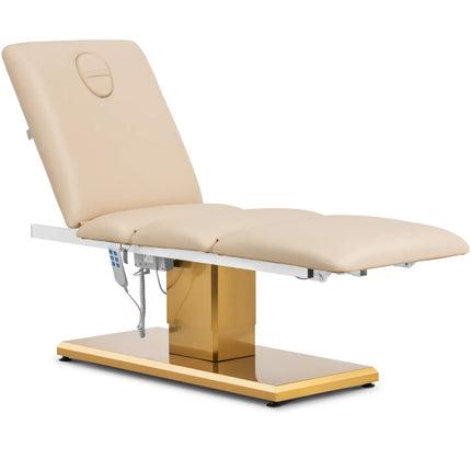 Physa VITERBO cosmetic chair for SPA tattoo massage 150 kg - beige and gold – image 2