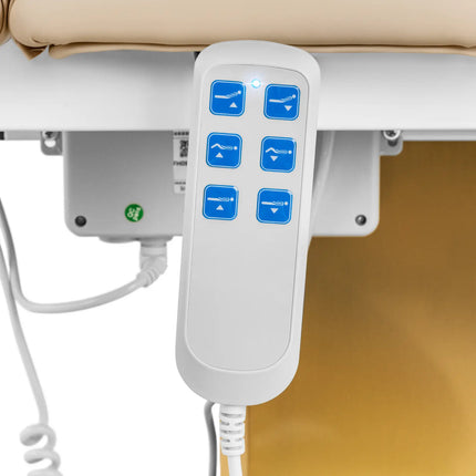 Physa VITERBO cosmetic chair for SPA tattoo massage 150 kg - beige and gold – image 3