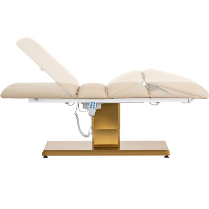 Physa VITERBO cosmetic chair for SPA tattoo massage 150 kg - beige and gold – image 5
