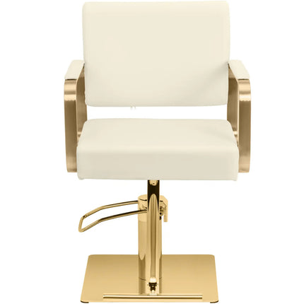 Physa Physa OTLEY cosmetic barber chair with footrest - creamy gold – image 6