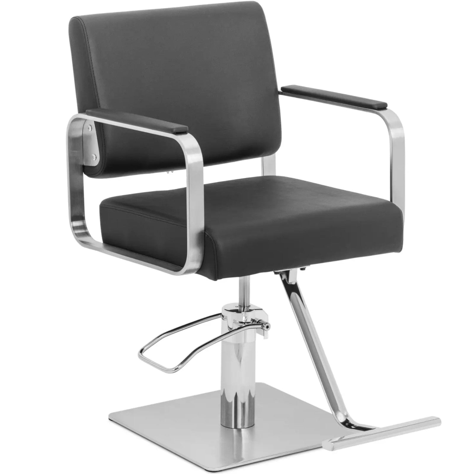 Physa Physa OTLEY cosmetic barber chair with footrest - black and silver – image 2