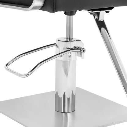 Physa Physa OTLEY cosmetic barber chair with footrest - black and silver – image 3