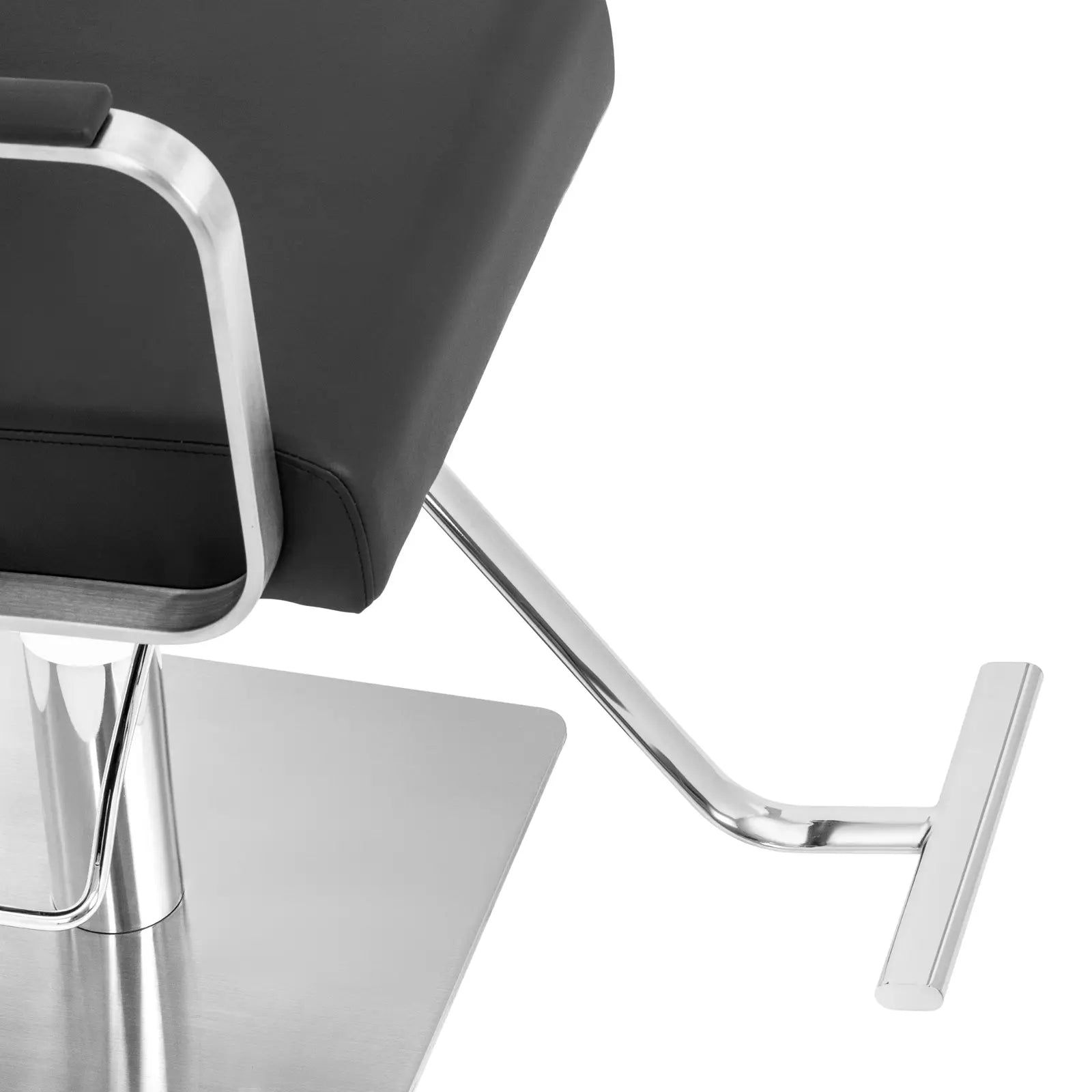 Physa Physa OTLEY cosmetic barber chair with footrest - black and silver – image 5