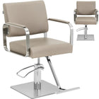 Physa Physa OTLEY cosmetic barber chair with footrest - beige and silver