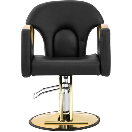 Physa Barber hairdressing chair with footrest BARTON - black – image 2