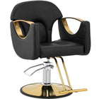 Physa Barber hairdressing chair with footrest BARTON - black