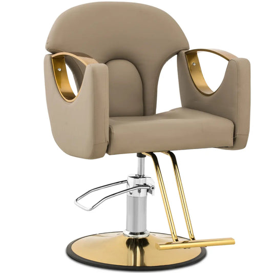 Physa Barber hairdressing chair with footrest BARTON - beige